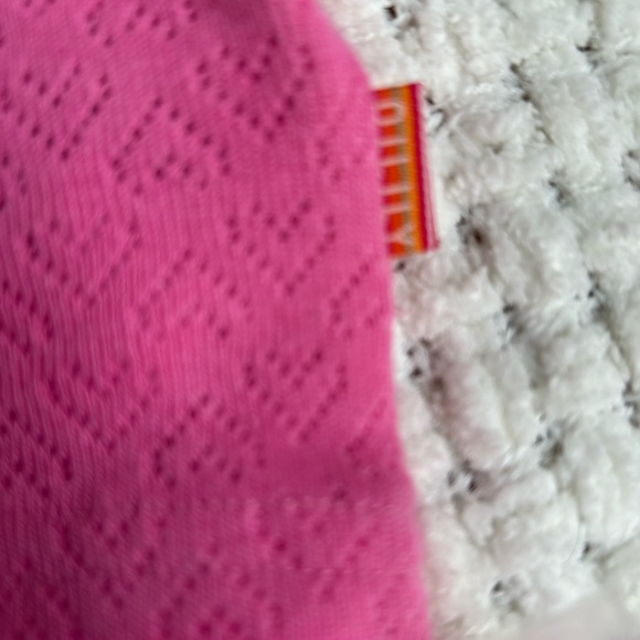 Oilily NWT pink pointelle short sleeved shirt with bunny detail size 98 (3-4) - Picture 7 of 11